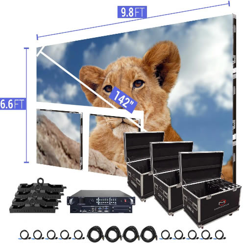 Ground Support for 19.7' x 9.8' LED Video Wall Screen - Led Screen