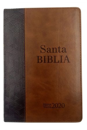 Biblia RVR2020 Ultrafina i/piel café oscuro/café claro