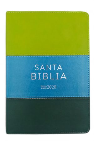 Biblia RVR2020 Letra Grande i/piel tricolor verde