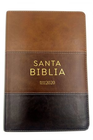 Biblia RVR2020 Letra Grande i/piel tricolor marrón/café