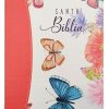 Biblia RVR2020 portátil letra grande colección primavera coral con canto pintado