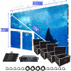 LED Video Wall Screen 13.1' x 6.6' P3.91mm Outdoor Double Turn-key