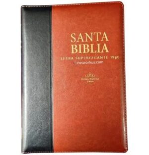 Biblia letra súper gigante con cierre